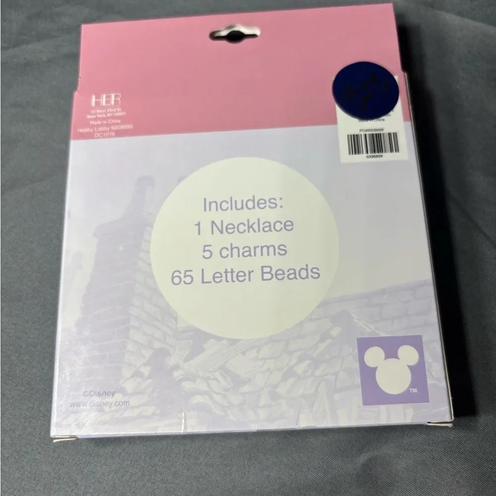 New Disney The Aristocats Marie Kids Pink Mix & Match Charm Necklace